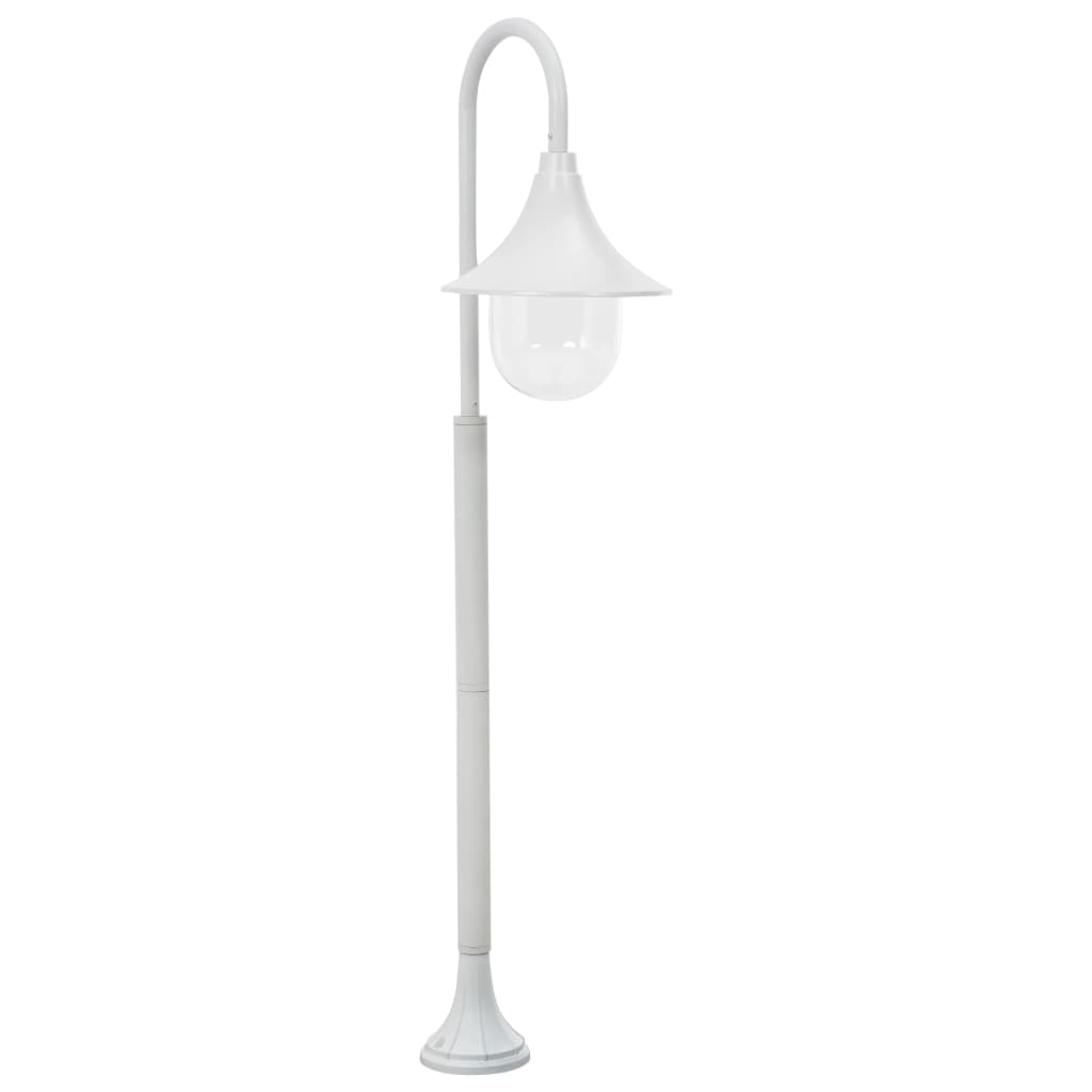 Vidaxl Paal Lighting Garden E27 120 cm Aluminium blanc