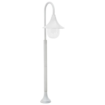 Vidaxl Paal Lighting Garden E27 120 cm Aluminium blanc