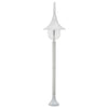 Vidaxl Paal Lighting Garden E27 120 cm Aluminium blanc