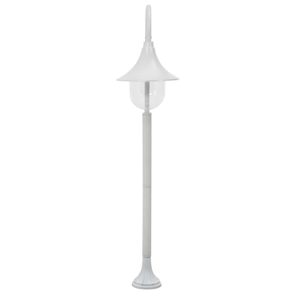 Vidaxl Paal Lighting Garden E27 120 cm Aluminium blanc