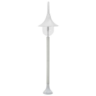 Vidaxl Paal Lighting Garden E27 120 cm Aluminium blanc