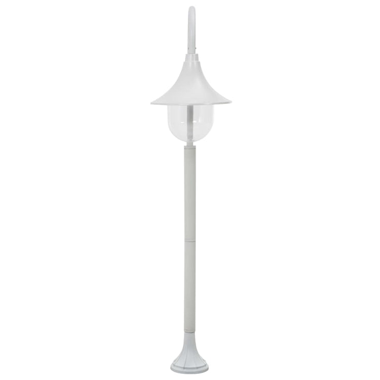 Vidaxl Paal Lighting Garden E27 120 cm Aluminium blanc