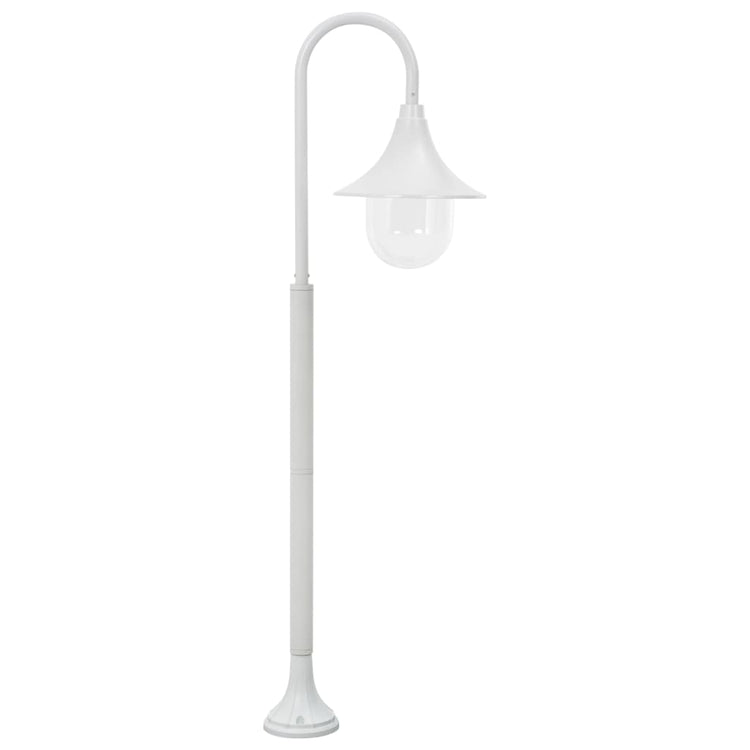 Vidaxl Paal Lighting Garden E27 120 cm Aluminium blanc