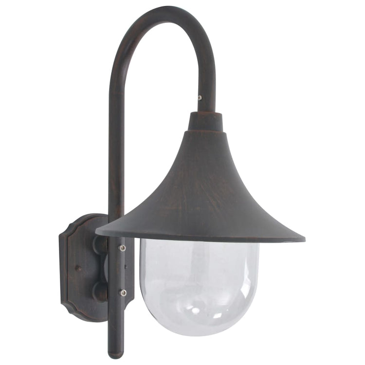 Vidaxl Garden Wall Lampe E27 42 cm Bronze en aluminium