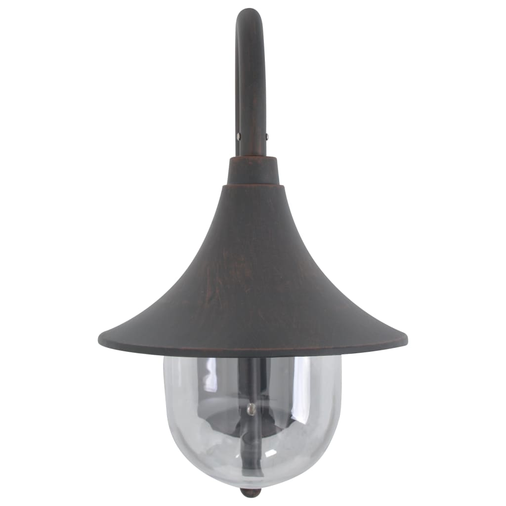 Vidaxl Garden Wall Lampe E27 42 cm Bronze en aluminium