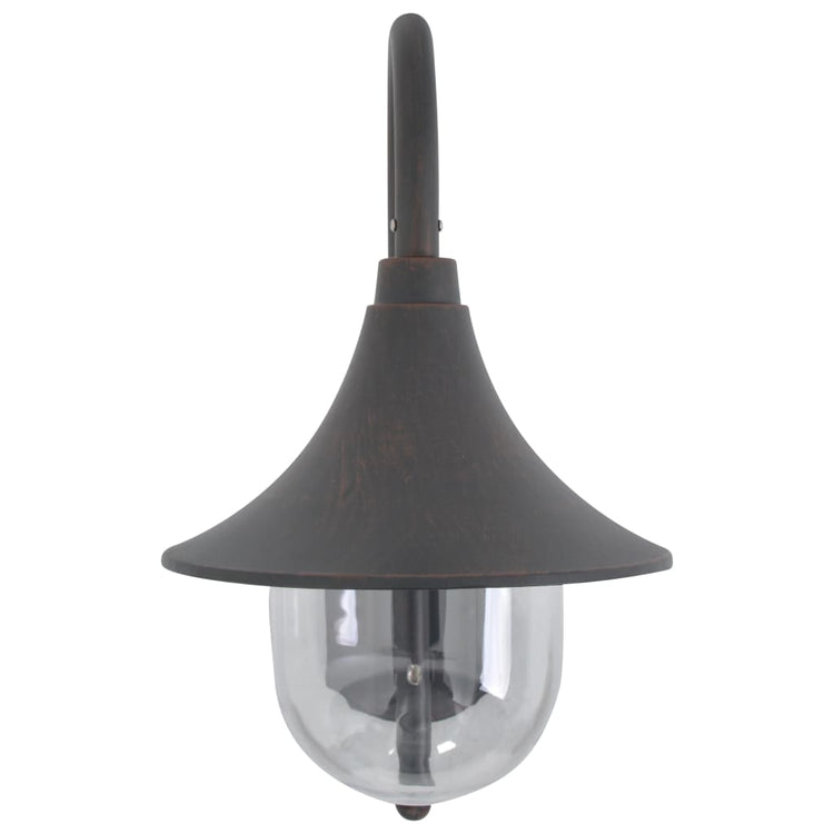 Vidaxl Garden Wall Lampe E27 42 cm Bronze en aluminium