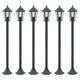 Éclairage de pile Vidaxl pour jardin E27 110 cm en aluminium vert foncé 6 m