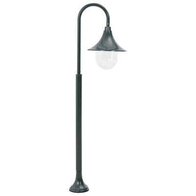 Vidaxl jardin d'éclairage pâle E27 120 cm en aluminium vert foncé