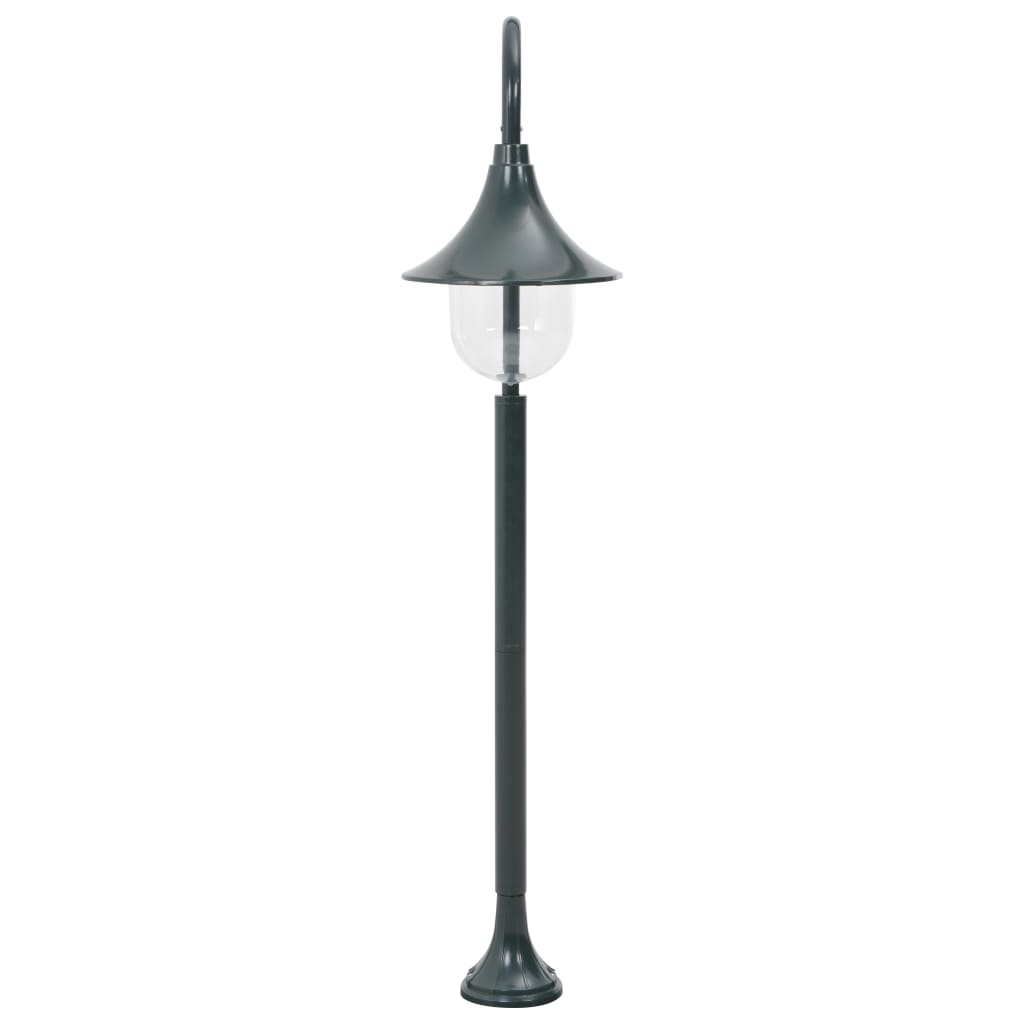 Vidaxl jardin d'éclairage pâle E27 120 cm en aluminium vert foncé