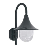 Vidaxl Garden Wall Lampe E27 42 cm en aluminium vert foncé - afbeelding 1