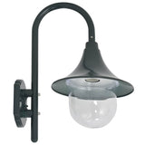 Vidaxl Garden Wall Lampe E27 42 cm en aluminium vert foncé - afbeelding 3