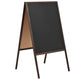 Vidaxl Chalkboard à double facture détachée de cèdre détaché 60x80 cm
