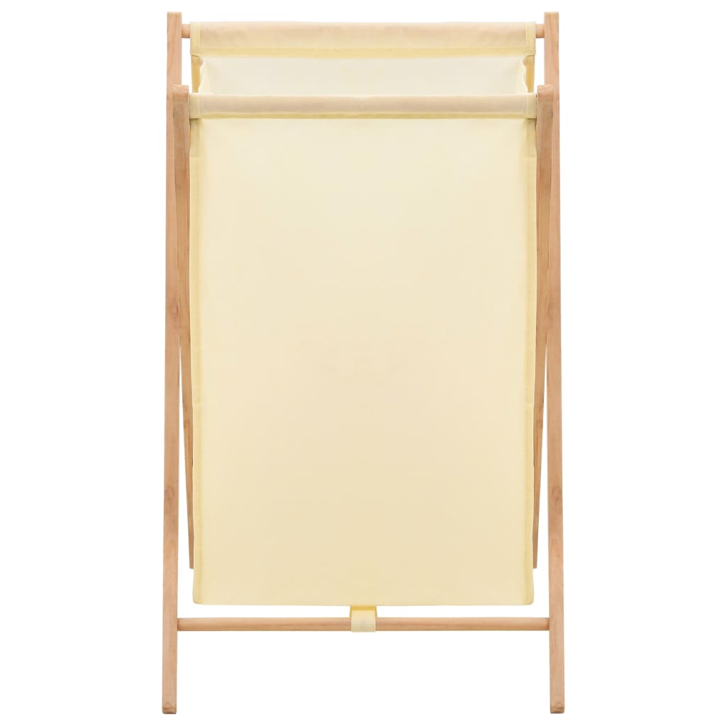 Panier à linge Vidaxl 42x41x64 cm Bois de cèdre et beige de poussière