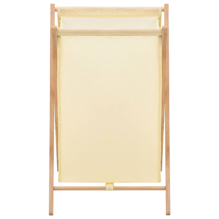 Panier à linge Vidaxl 42x41x64 cm Bois de cèdre et beige de poussière