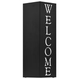 Porte-parapluie Vidaxl Bienvenue en acier noir - afbeelding 2