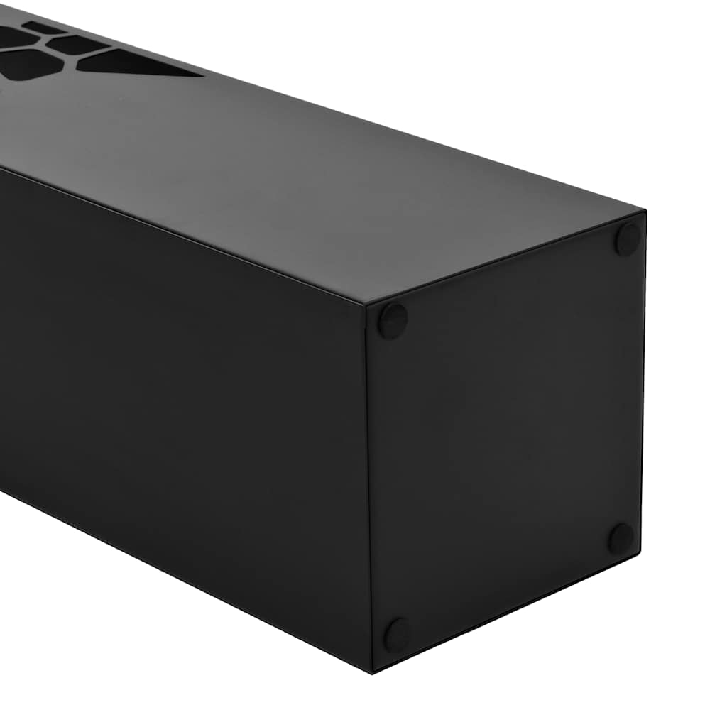 Haut de parapluie Vidaxl Stone Steel Black