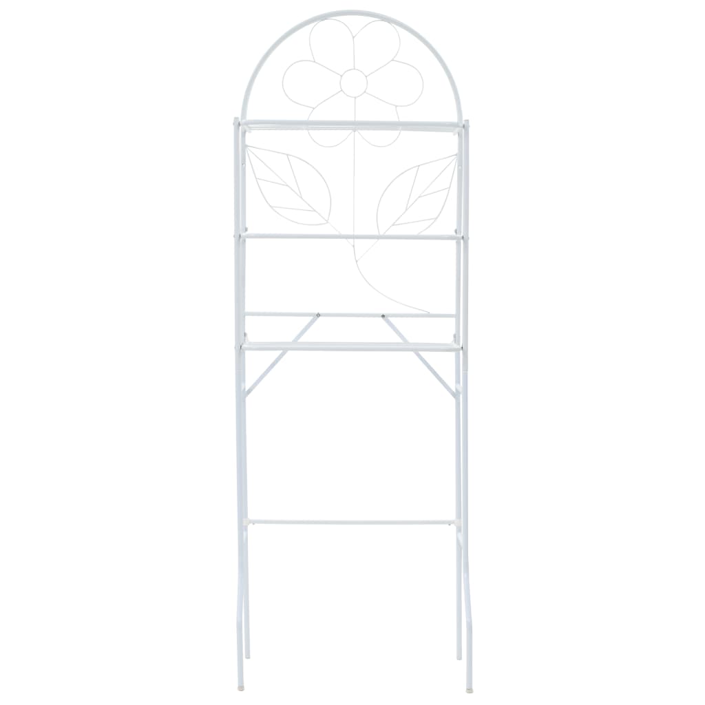 Rack de salle de bain Vidaxl 60x33x174 cm blanc