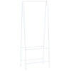 Rack de vêtements Vidaxl 59x35x150 cm blanc