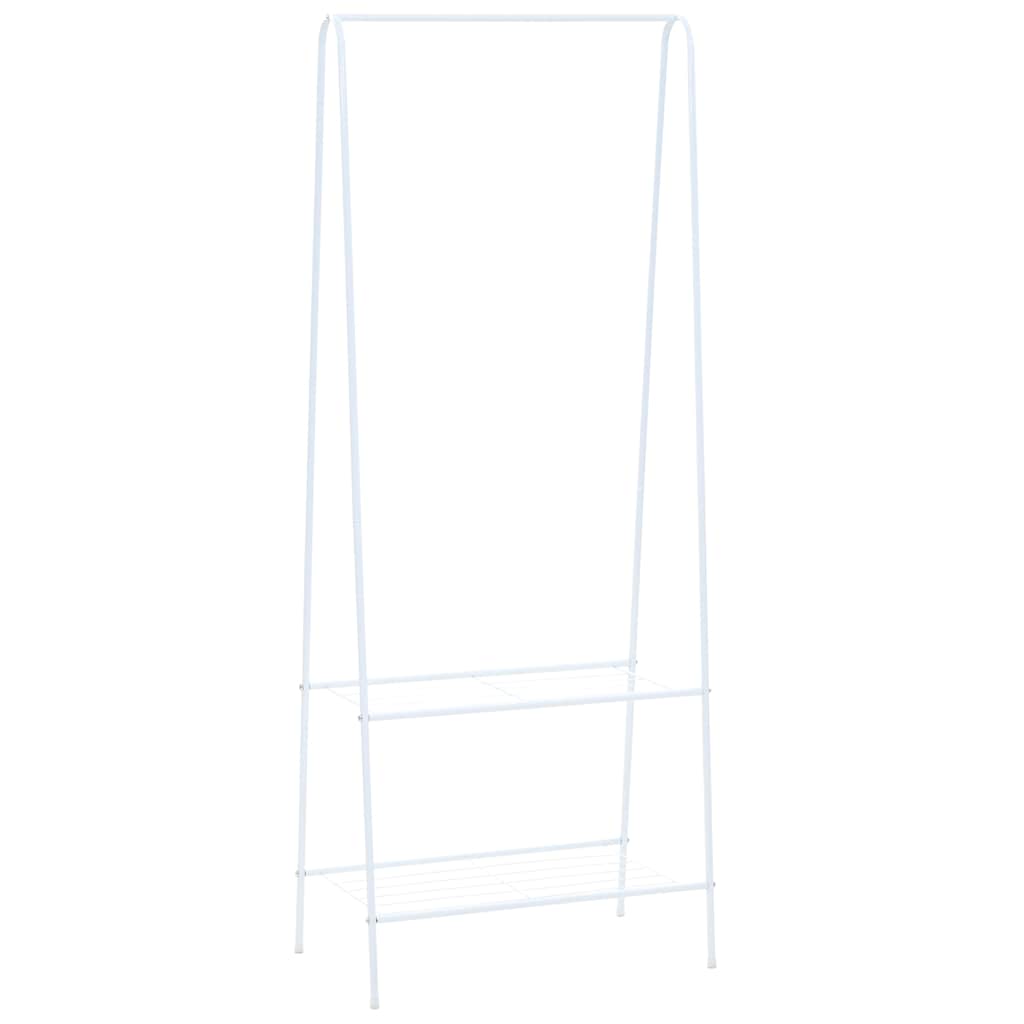 Rack de vêtements Vidaxl 59x35x150 cm blanc