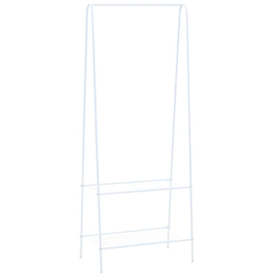 Rack de vêtements Vidaxl 59x35x150 cm blanc