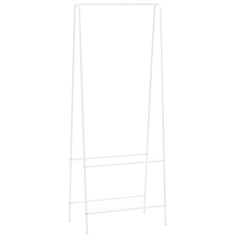 Rack de vêtements Vidaxl 59x35x150 cm blanc
