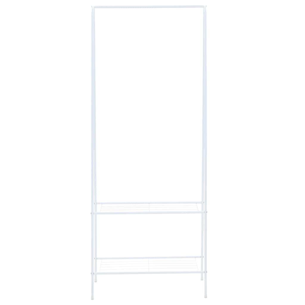 Rack de vêtements Vidaxl 59x35x150 cm blanc