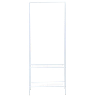 Rack de vêtements Vidaxl 59x35x150 cm blanc