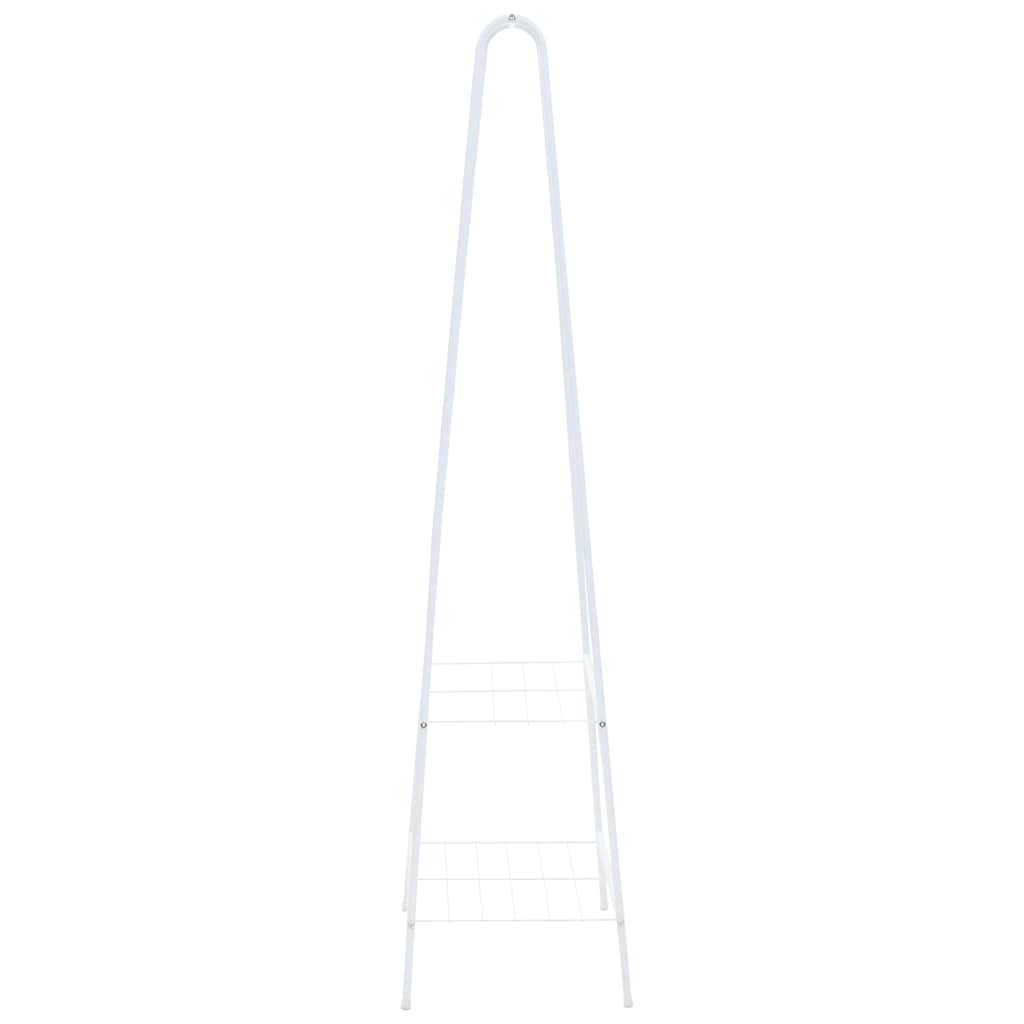 Rack de vêtements Vidaxl 59x35x150 cm blanc
