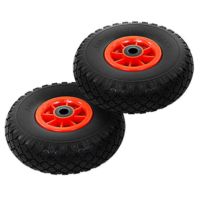 Vidaxl Hand Truck Wheels 3.00-4 (260x85) Solide PU 2 PCS