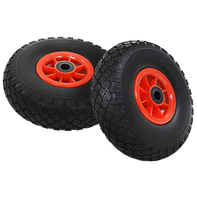 Vidaxl Hand Truck Wheels 3.00-4 (260x85) Solide PU 2 PCS