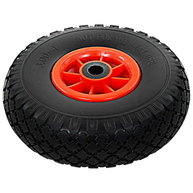 Vidaxl Hand Truck Wheels 3.00-4 (260x85) Solide PU 2 PCS
