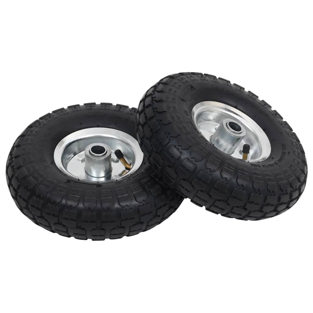 Roues de camion à main Vidaxl 4.10 3,50-4 (260x83) Rubber 2 PCS