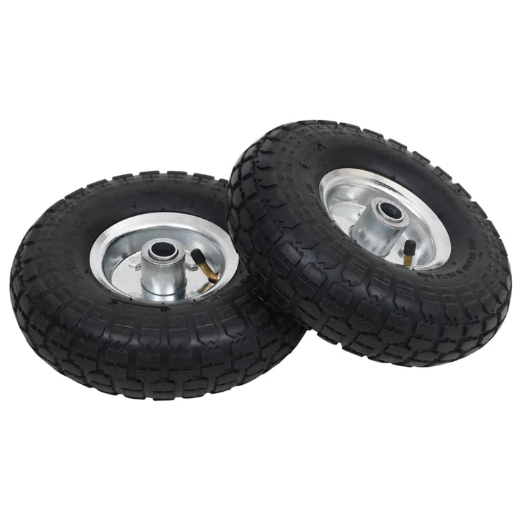 Roues de camion à main Vidaxl 4.10 3,50-4 (260x83) Rubber 2 PCS