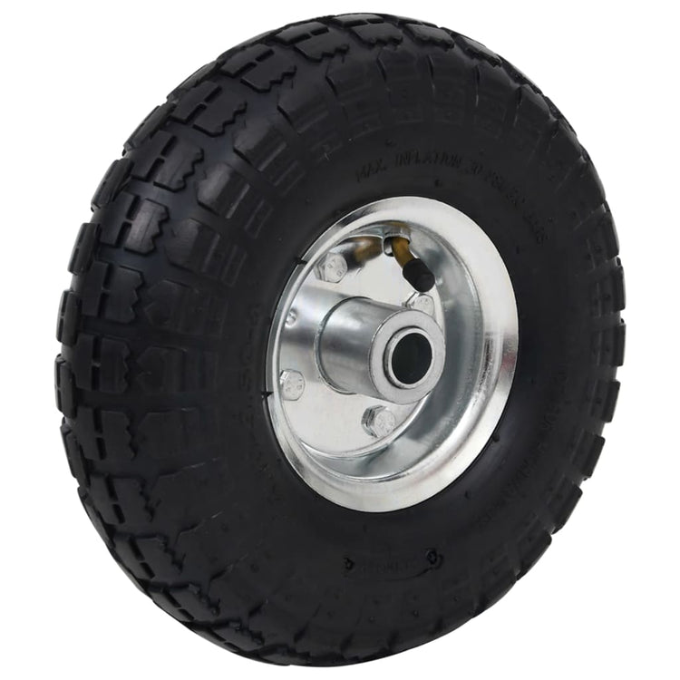 Roues de camion à main Vidaxl 4.10 3,50-4 (260x83) Rubber 2 PCS