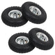 Roues de camion à main Vidaxl 4.10 3,50-4 (260x83) Rubber 4 PCS