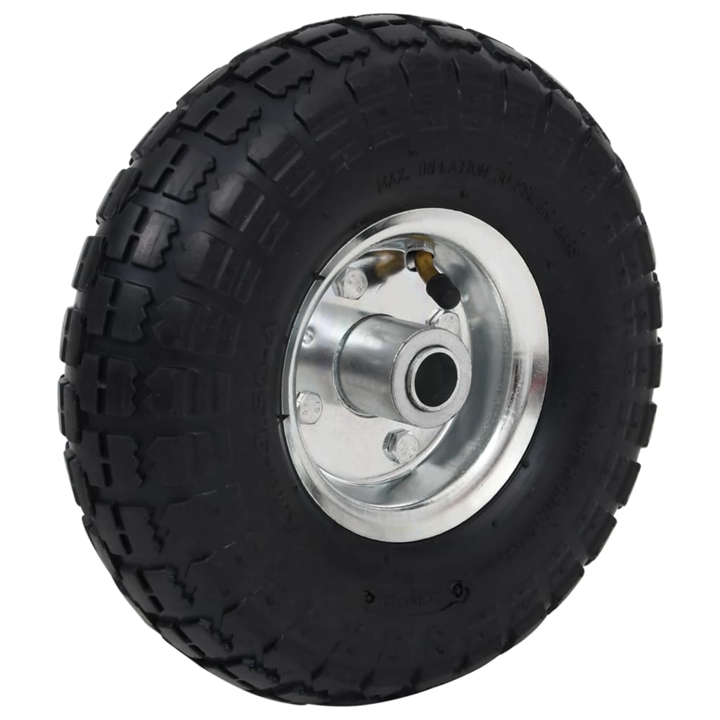 Roues de camion à main Vidaxl 4.10 3,50-4 (260x83) Rubber 4 PCS