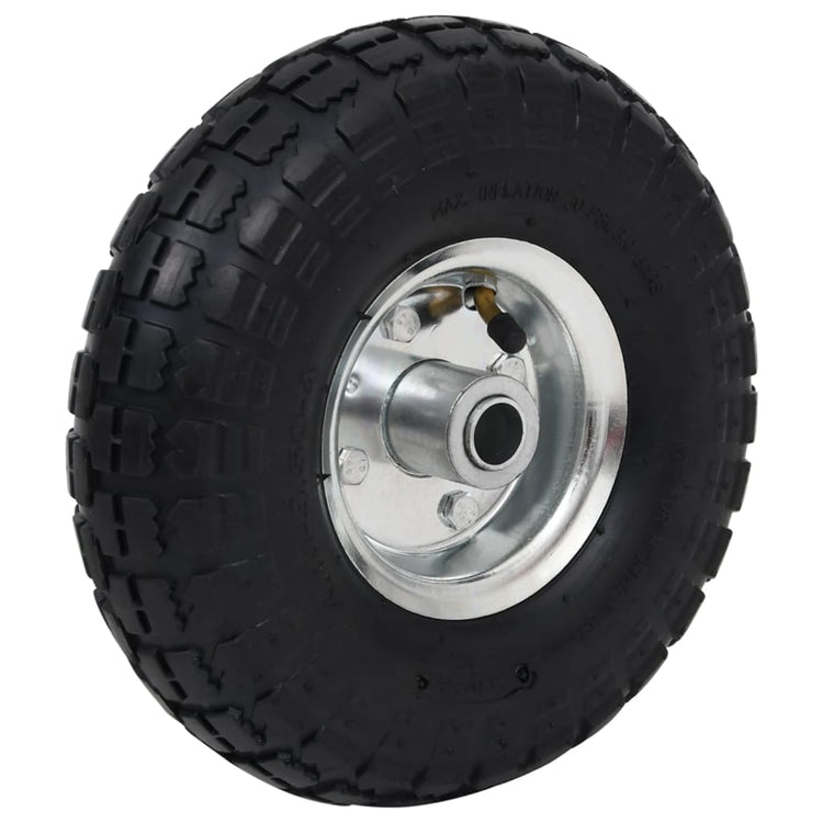 Roues de camion à main Vidaxl 4.10 3,50-4 (260x83) Rubber 4 PCS