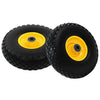 Vidaxl Hand Truck Wheels 3.00-4 (260x85) Solide PU 2 PCS