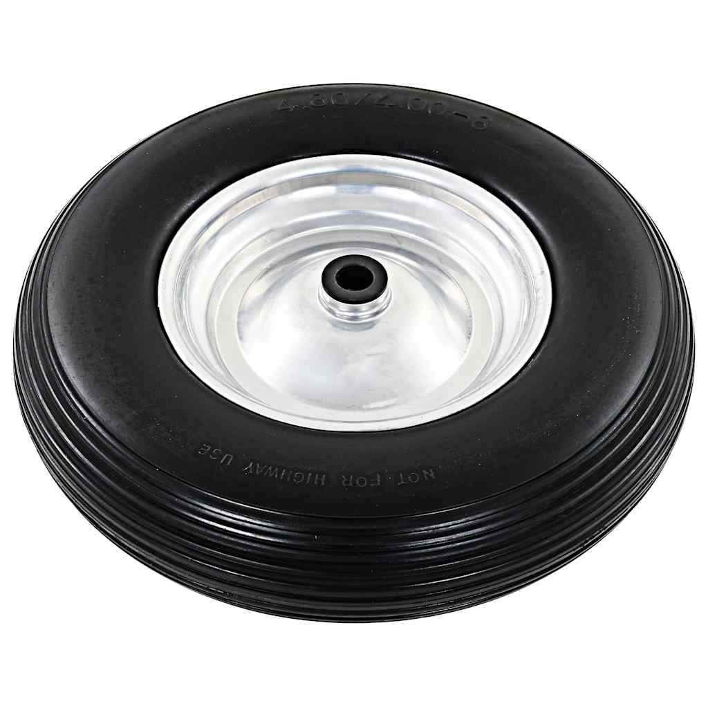 Vidaxl Wheelbarrow Roue avec essieu 4,00-8 390 mm PU solide