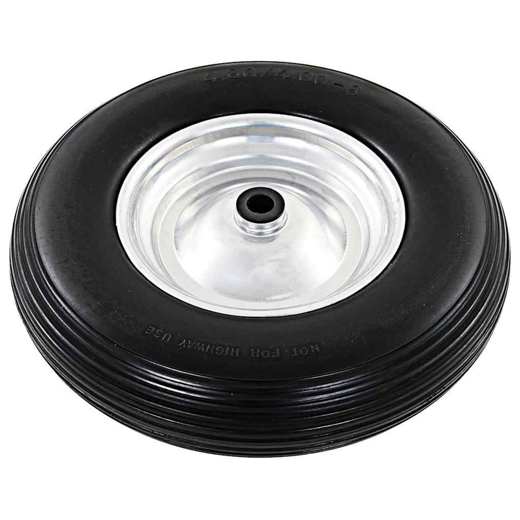 Vidaxl Wheelbarrow Roue avec essieu 4,00-8 390 mm PU solide
