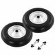 Roues de brouette Vidaxl avec des essieux 4,00-8 390 mm PU solide PU 2 STS