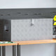 Boîte en aluminium Vidaxl 80x30x35 cm de couleur argentée