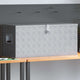 Boîte de rangement Vidaxl 90.5x35x40 cm Couleur en aluminium en aluminium