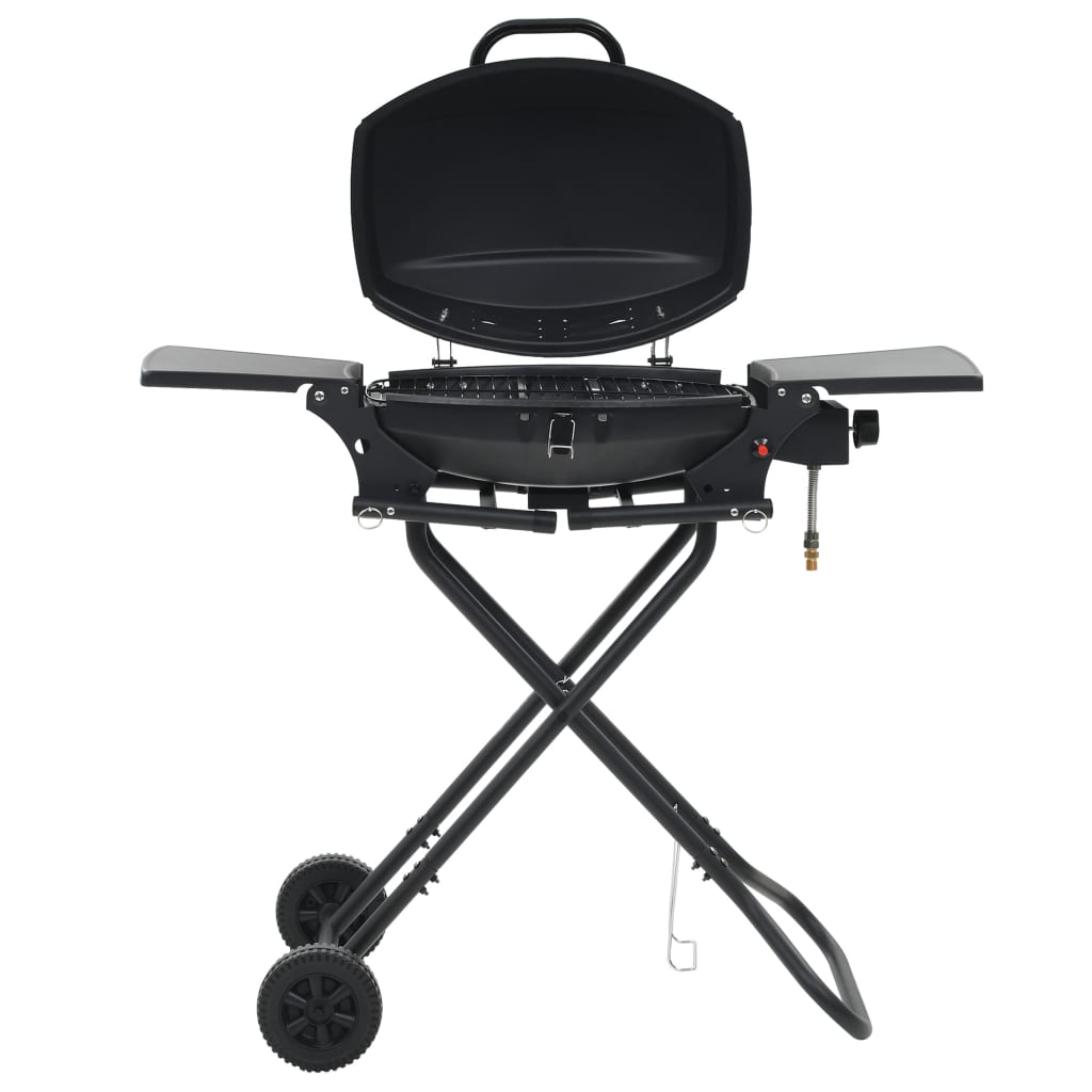 Vidaxl GasbarBecue avec zone de cuisson noire portable