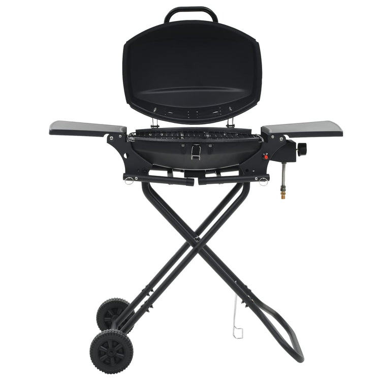 Vidaxl GasbarBecue avec zone de cuisson noire portable