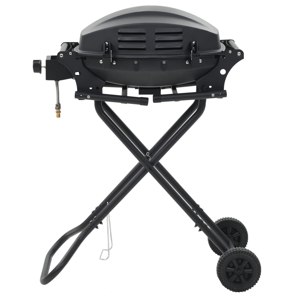 Vidaxl GasbarBecue avec zone de cuisson noire portable