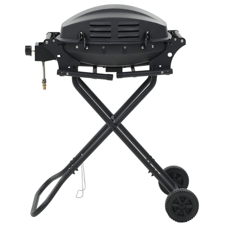 Vidaxl GasbarBecue avec zone de cuisson noire portable