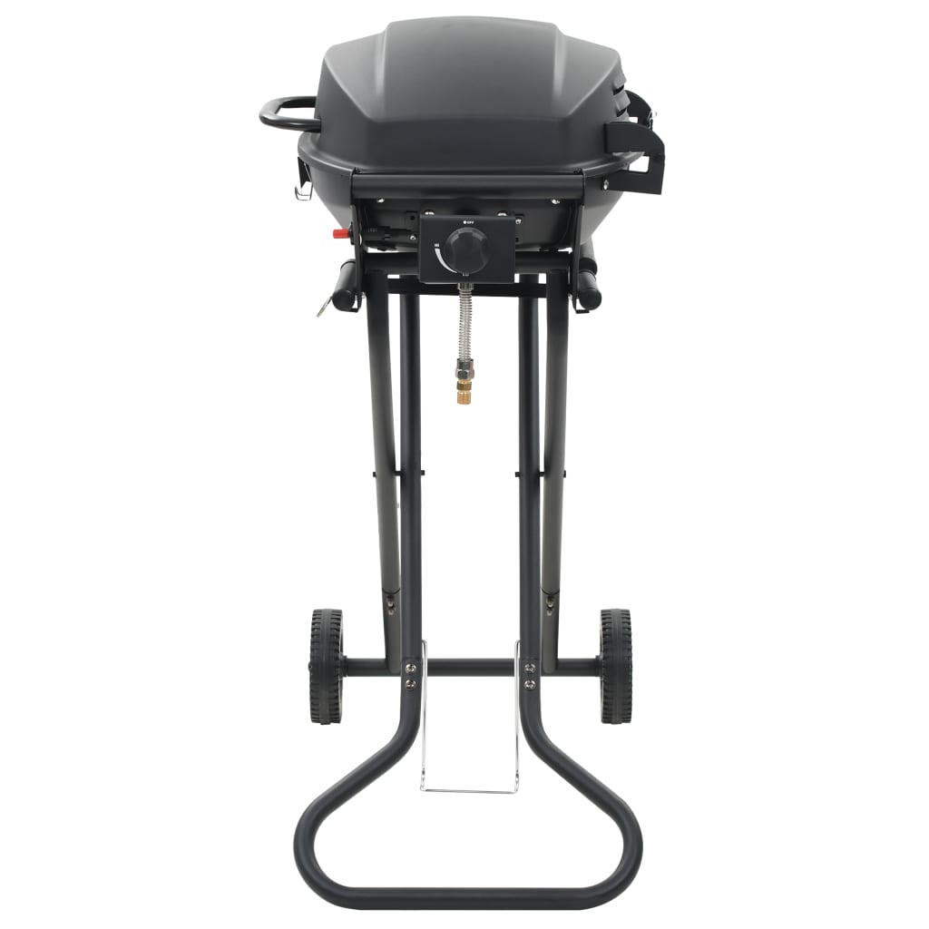 Vidaxl GasbarBecue avec zone de cuisson noire portable