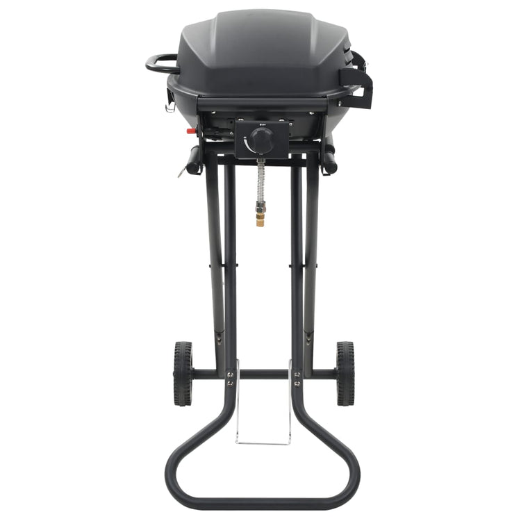 Vidaxl GasbarBecue avec zone de cuisson noire portable