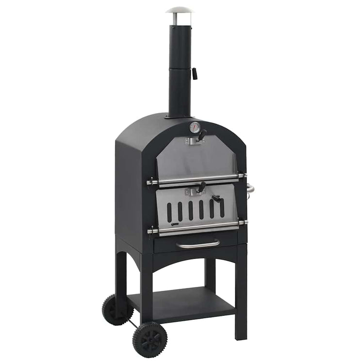 Vidaxl Pizza Oven sur charbon de bois avec pierre de pizza en terre cuite